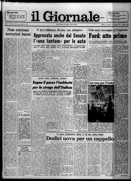 Il giornale nuovo : quotidiano del mattino